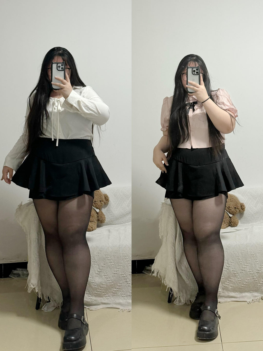 Office Lady Collection — Pre-worn Black Stockings (Vacuum Sealed)