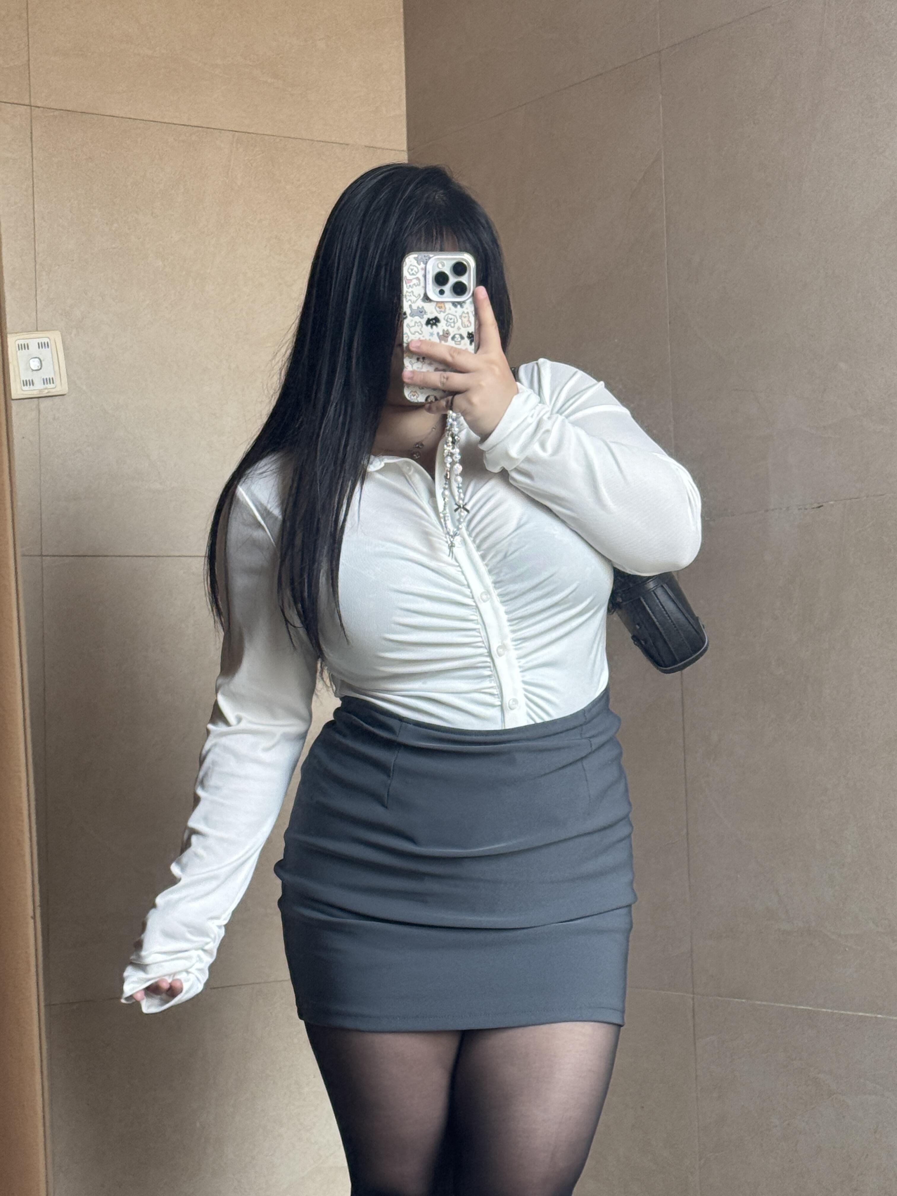 Office Lady Collection — Pre-worn Black Stockings (Vacuum Sealed)