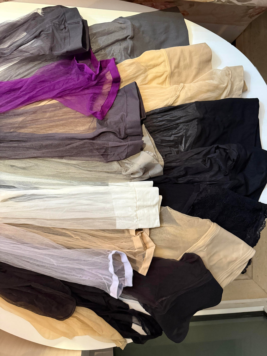 Worn Stockings   Premium Pre-owned OL Uniform & Matching Pre-worn Stockings Set