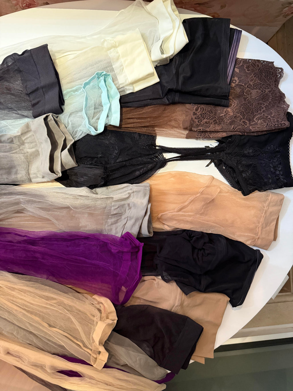 Worn Stockings   Premium Pre-owned OL Uniform & Matching Pre-worn Stockings Set