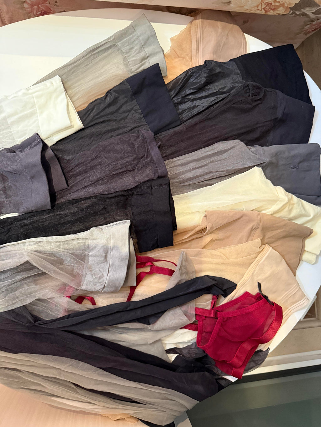 Worn Stockings   Premium Pre-owned OL Uniform & Matching Pre-worn Stockings Set